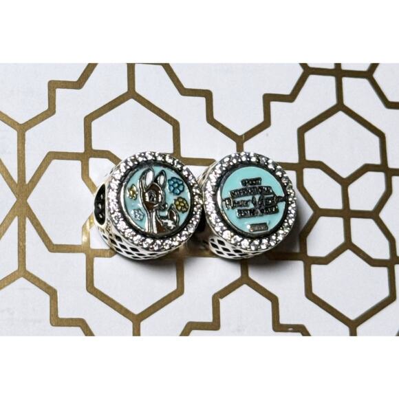 SET 2 Pandora Disney Epcot Snow White Flower & Garden Festival Charms S925 ALE - Picture 15 of 16